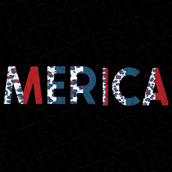 Leopard MERICA Patriotic DTF Transfer | Patriotic Direct-to-Film | 0222