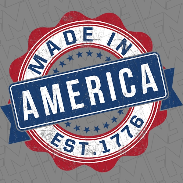 Made in America Seal Patriotic DTF Transfer | Patriotic Direct-to-Film | 0240