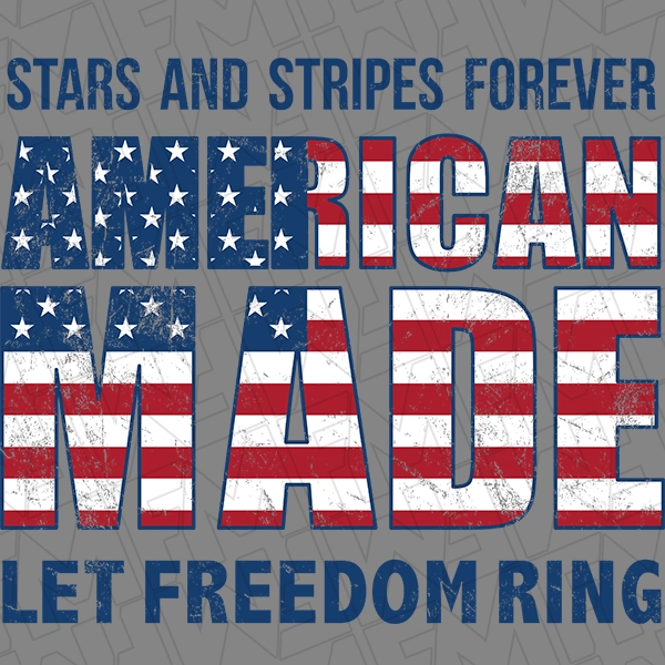 American Made Patriotic DTF Transfer | Patriotic Direct-to-Film | 0245