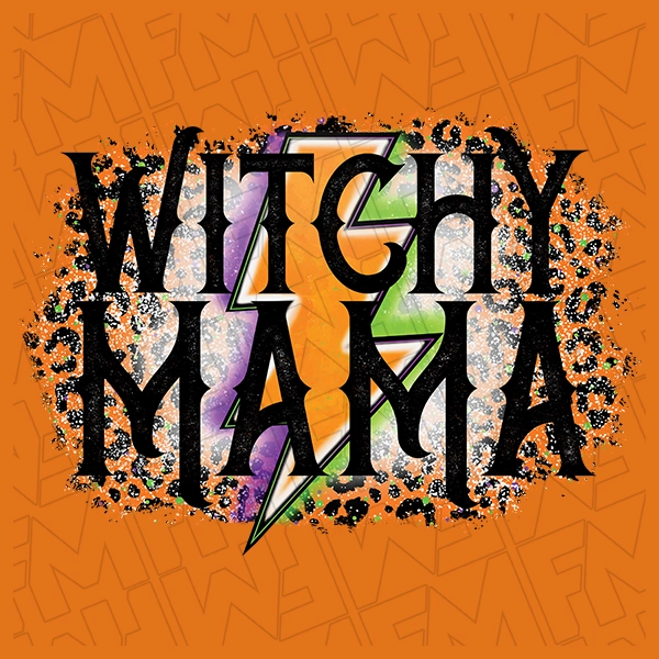 Witchy Mana Lightning Bolt Halloween DTF Transfer | Halloween Direct-to-Film | 0299