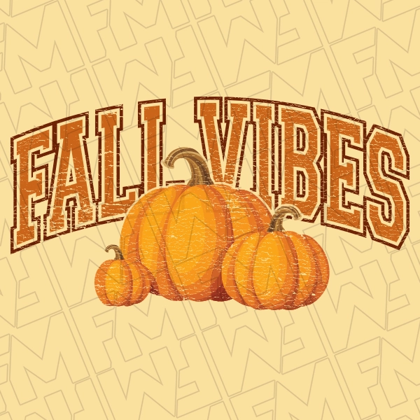Fall Vibes Pumpkins DTF Transfer | Fall Direct-to-Film | 0275