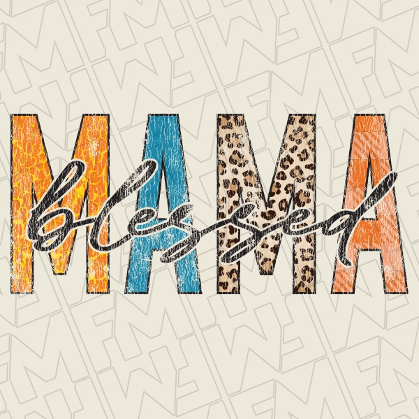 Blessed Mama Fall DTF Transfer | Fall Direct-to-Film | 0286