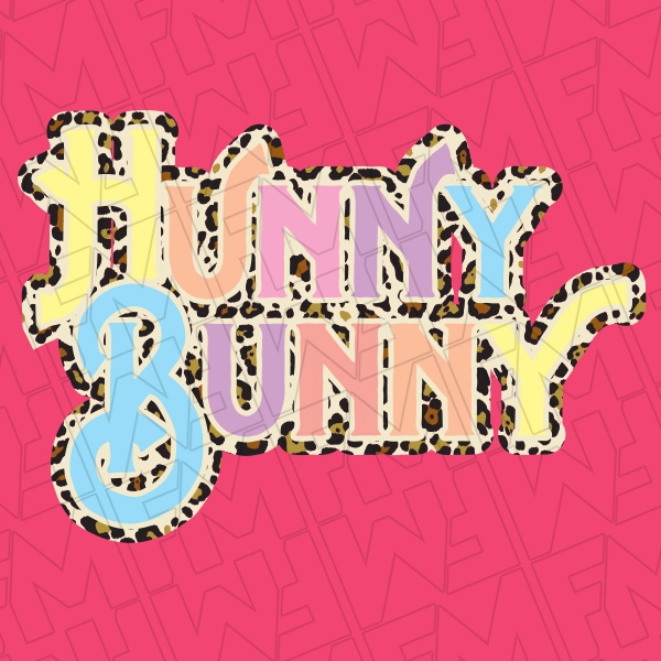 Hunny Bunny Leopard Easter DTF Transfer  Easter Directto-film  0485