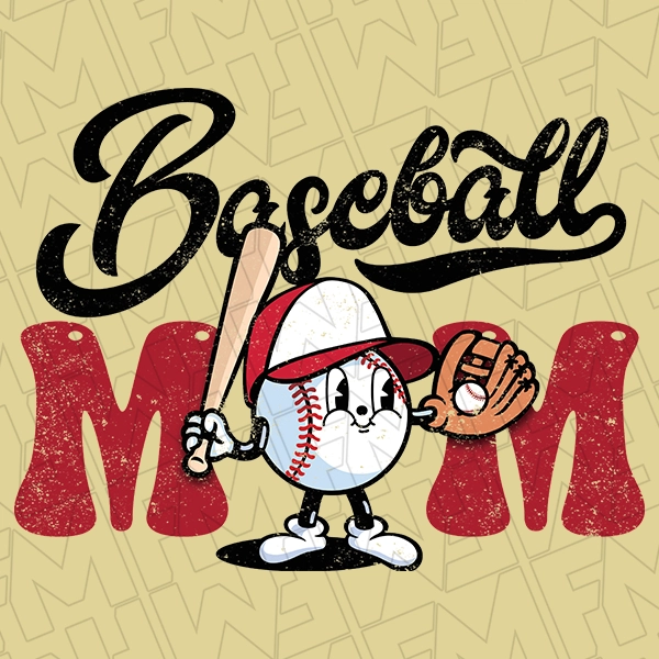 Baseball Mom Baseball DTF Transfer  Sports Directto-Film  0496