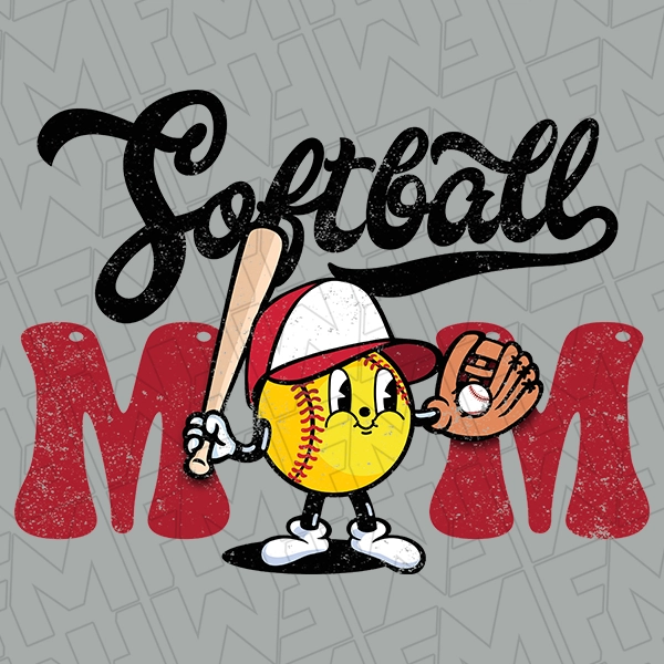 Softball Mom Softball DTF Transfer  Sports Directto-Film  0495