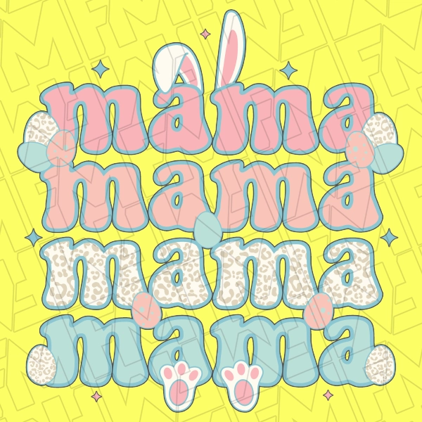 Easter Mama Mommy  Me Easter DTF Transfer 0038