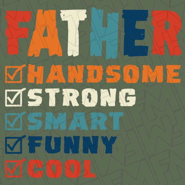 Father Check List DTF Transfer 0521