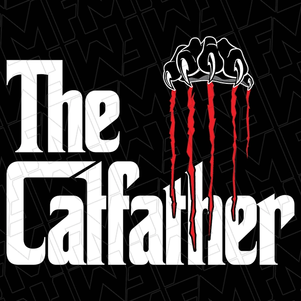 The Catfather Funny Cat Dad DTF Transfer  Fathers Day Directto-Film  0530