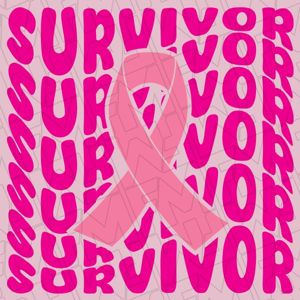 Survivor Pink Ribbon Breast Cancer Awareness Month Directto-Film 0559