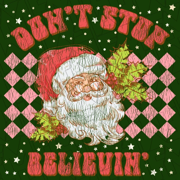 Dont Stop Believin Christmas DFT Transfer  Christmas Directto-Film  0379