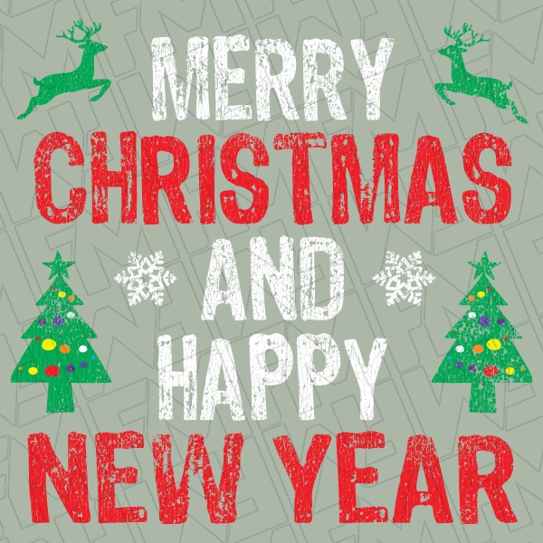 Merry Christmas and Happy New Year Ugly Christmas Sweater Christmas DTF Transfer  Christmas Directto-Film  0390