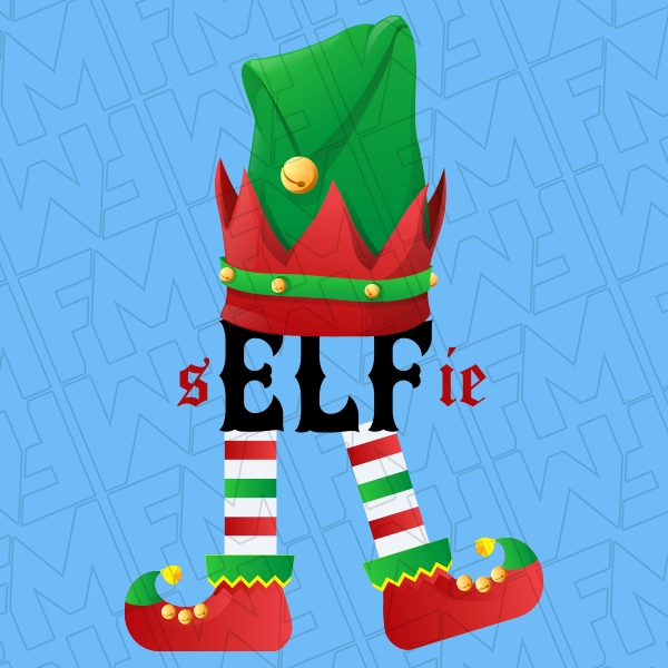 Elf Selfie Christmas DTF Transfer  Christmas Directto-Film  0567