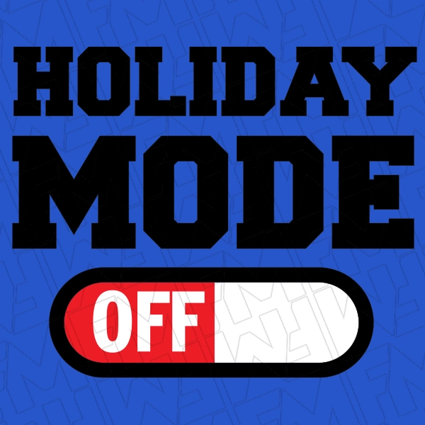 Holiday Mode Off Christmas DTF Transfer  Christmas Directto-Film  0568