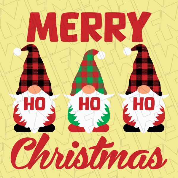 Merry Christmas Gnomes Ho Ho HO Christmas DTF Transfer  Christmas Directto-Film  0570