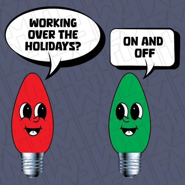 Working Over the Holidays On and Off Christmas DTF Transfer  Christmas Directto-Film  0572