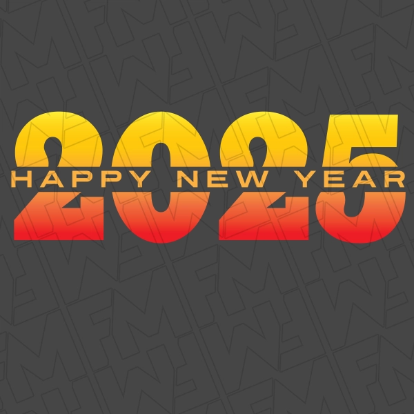 2025 Happy New Year Gradient New Year DTF Transfer  New Year Directto-Film  0573