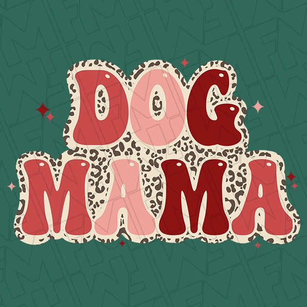 Leopard Dog Mama Dog Mom Mothers Day DTF Transfer Mothers Day Directto-Film 0104