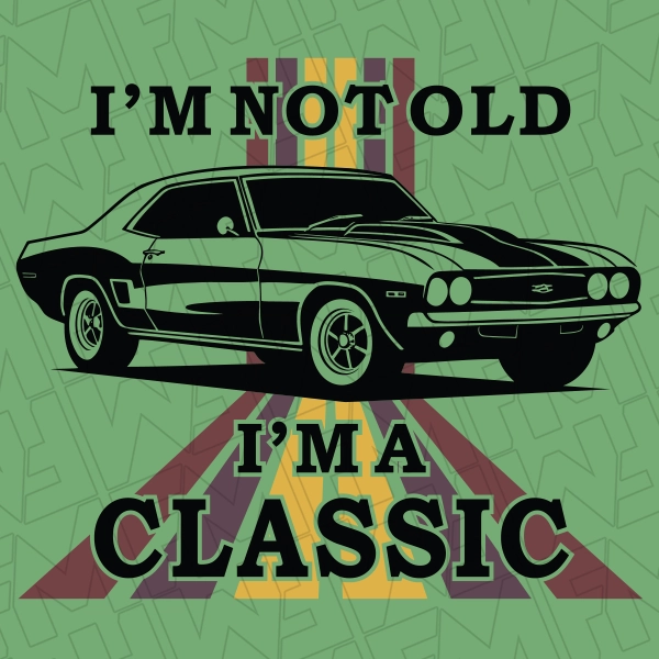 Im not old Im a classic DTF Transfer  Fathers Day Direct to Film  0627