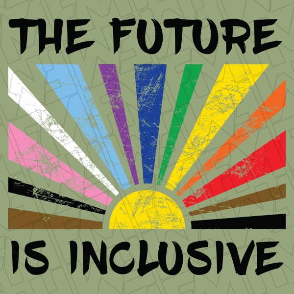 The Future Is Inclusive Sun Rays LGBTQ Pride DTF Transfer  Trendy Directto-Film  0638