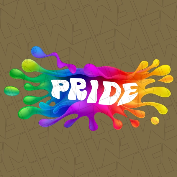 Pride Rainbow Splash LGBTQ Pride DTF Transfer  Trendy Directto-Film  0639