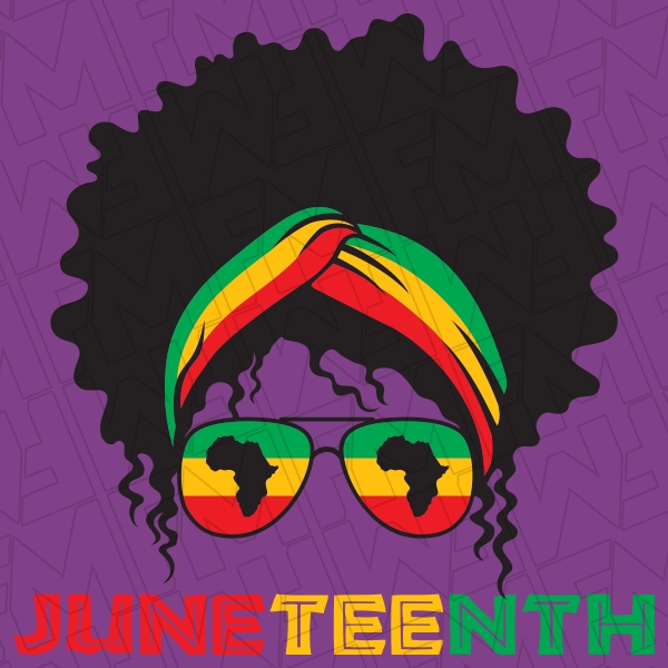 African Woman Juneteenth DTF Transfer  Juneteenth Direct to Film  0444