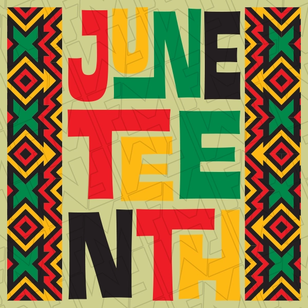 Juneteenth African Pattern DTF Transfer  Juneteenth Direct to Film  0449